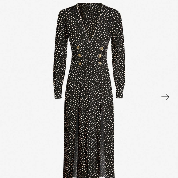 topshop dot print dress